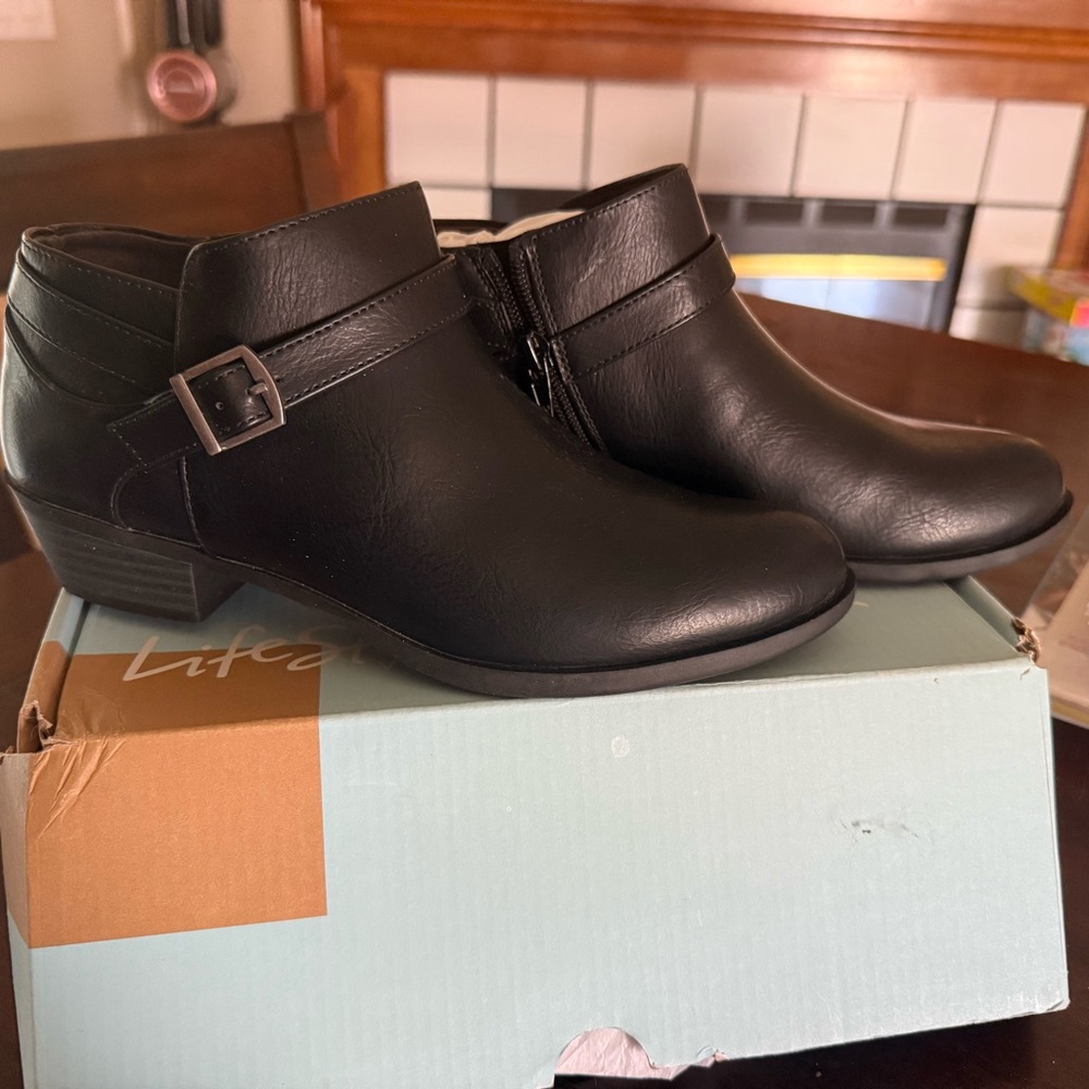 LifeStride Black Ankle Boots